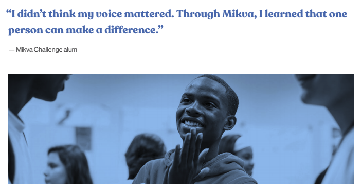 Mikva Challenge helped me find my voice.