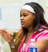 Student speaking