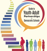 Ladder with youth climbing