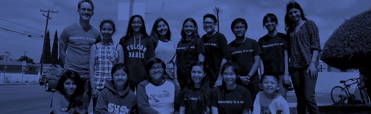 students standing